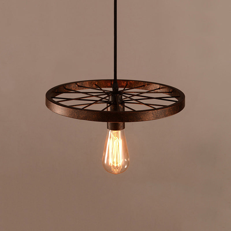 Bare Bulb Hanging Pendant Light Industrial Metal Pendant Lighting for Restaurant