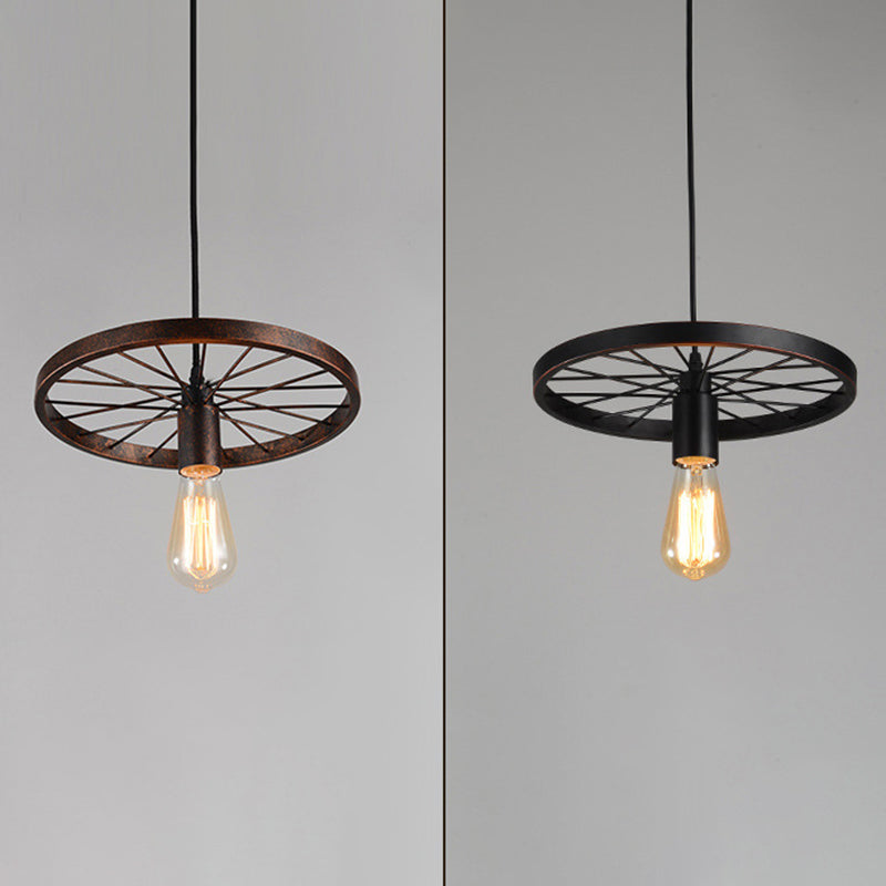 Bare Bulb Hanging Pendant Light Industrial Metal Pendant Lighting for Restaurant