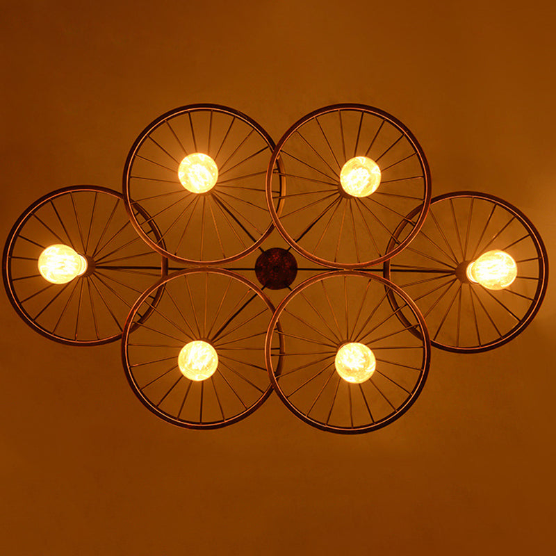 Bare Bulb Hanging Pendant Light Industrial Metal Pendant Lighting for Restaurant