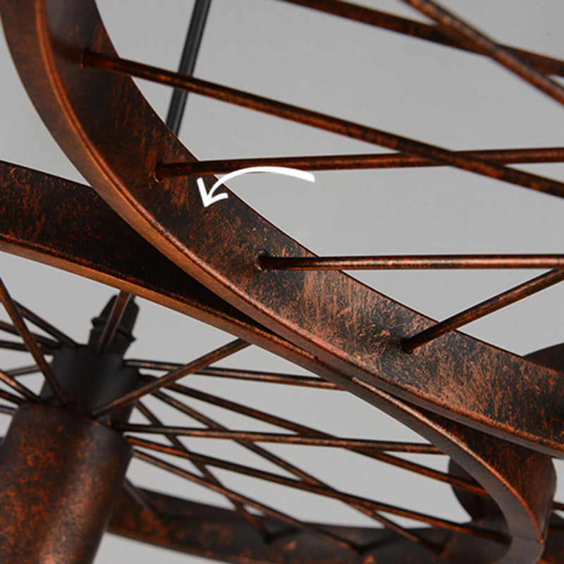 Bare Bulb Hanging Pendant Light Industrial Metal Pendant Lighting for Restaurant