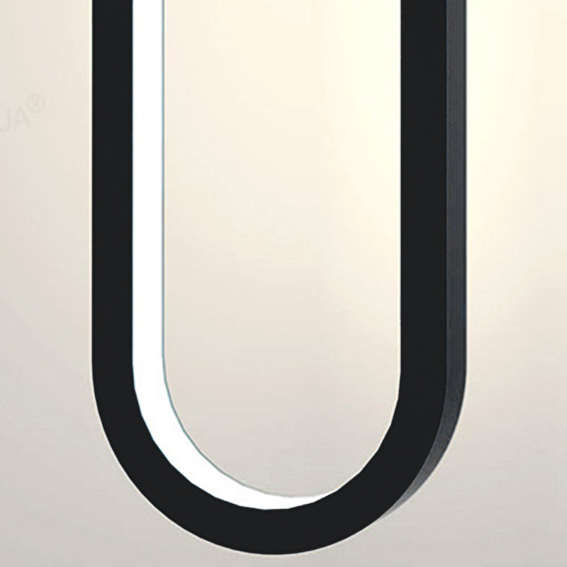 Minimalist LED Hanging Ceiling Light Metal 1-Light Linear Ceiling Pendant Light