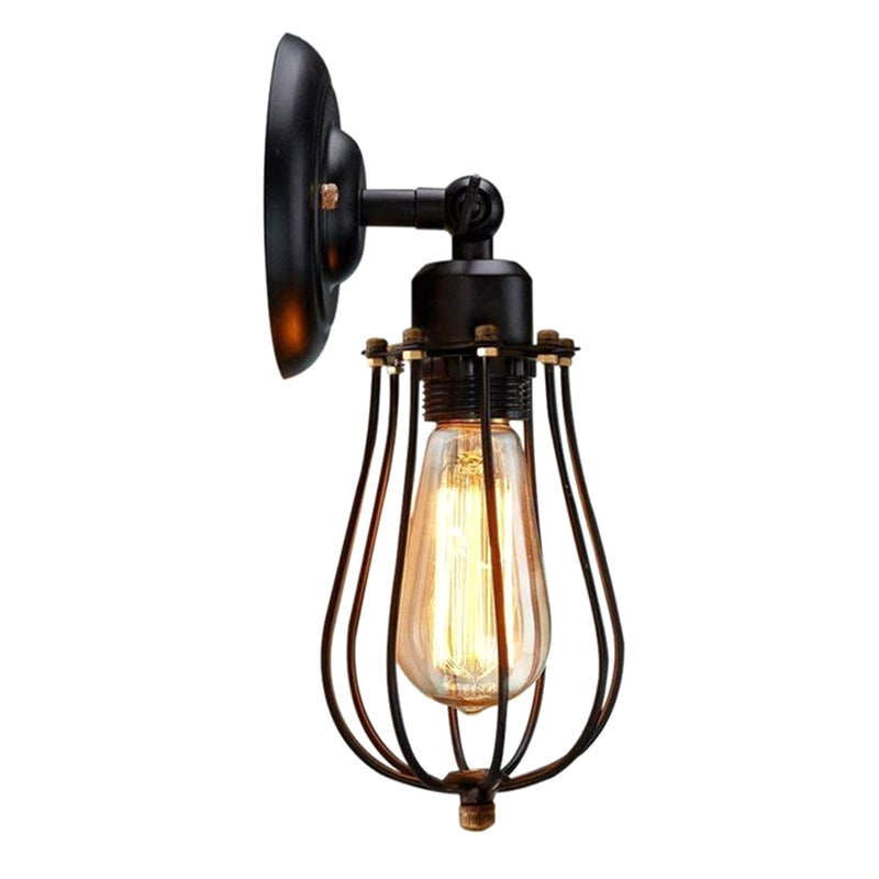 Pear Semi Flush Mount Light Fixture Industrial Metallic Ceiling Mount Chandelier for Bedroom