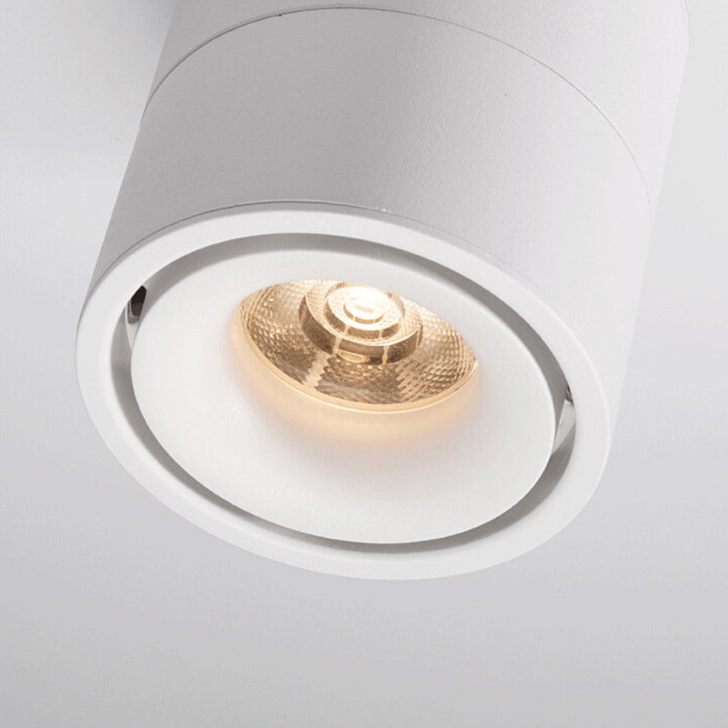 Minimalism 1-Light LED Flush Ceiling Light Metal Cylinder Ceiling Light Fixture