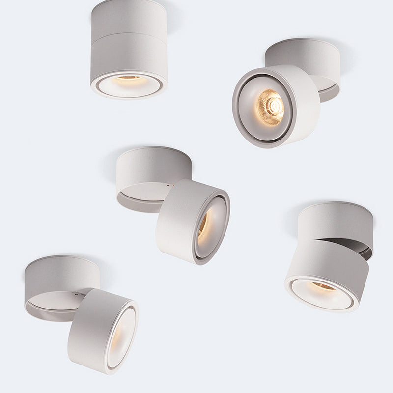 Minimalism 1-Light LED Flush Ceiling Light Metal Cylinder Ceiling Light Fixture