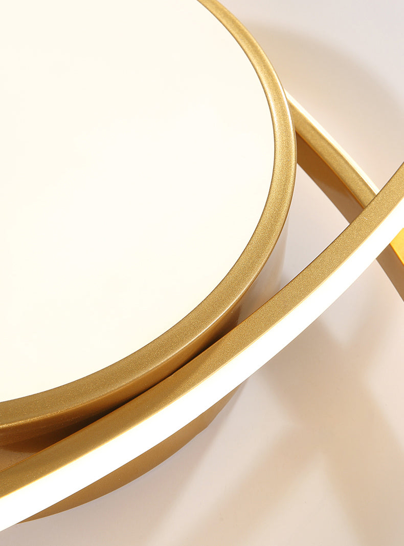 Hedendaagse LED Metalen Flush Licht Goud Flush Mount Plafond Licht voor Woonkamer