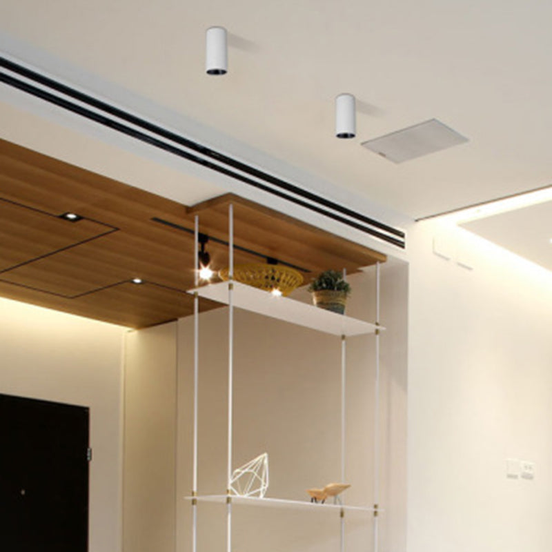 Minimalisme Aluminium LED-inbouwlamp Cilinderplafond Inbouwmontage