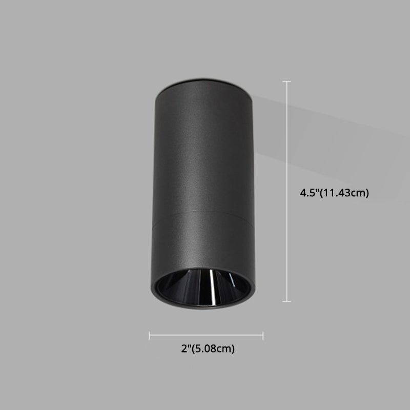 Minimalisme Aluminium LED-inbouwlamp Cilinderplafond Inbouwmontage