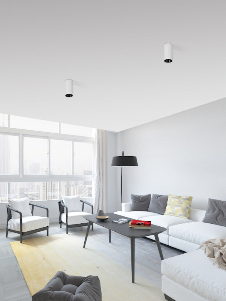 Minimalisme Aluminium LED-inbouwlamp Cilinderplafond Inbouwmontage