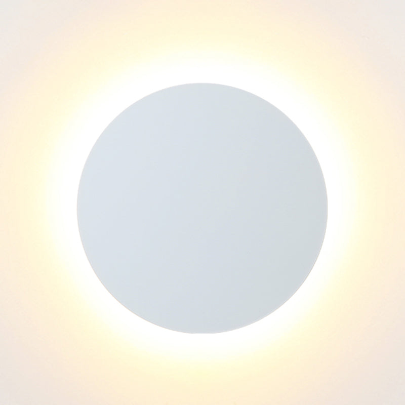 Metal Disc Wall Mount Lighting Modern Style LED Wall Sconce Lighting for Kids Bedroom