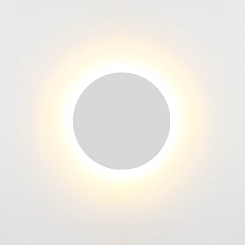 Metal Disc Wall Mount Lighting Modern Style LED Wall Sconce Lighting for Kids Bedroom