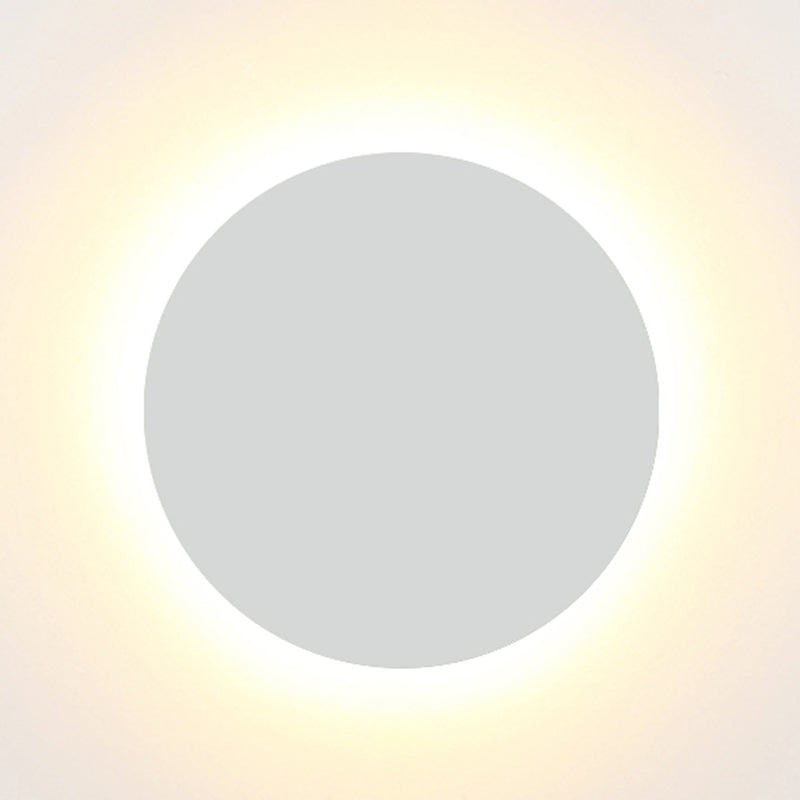 Metal Disc Wall Mount Lighting Modern Style LED Wall Sconce Lighting for Kids Bedroom