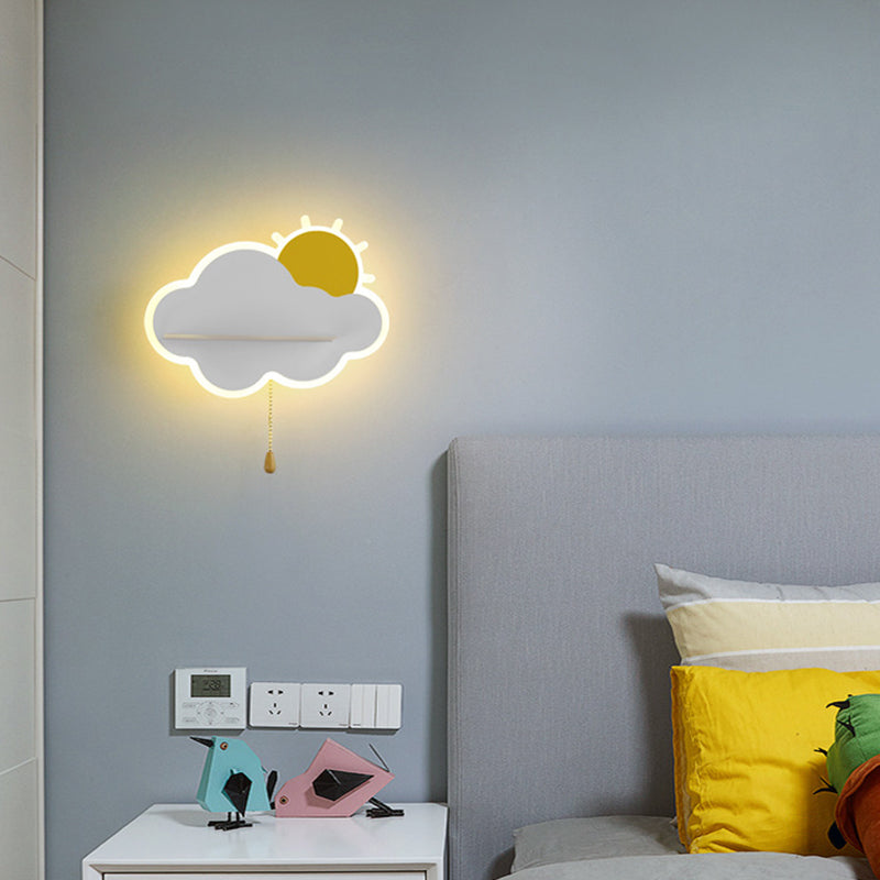 Metalen wolkenwand SCONCE LICTION Minimalistische stijl LED SCONCE LIMMUTE VOOR SLAAPKAMER