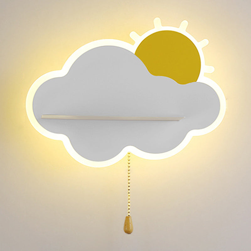 Metalen wolkenwand SCONCE LICTION Minimalistische stijl LED SCONCE LIMMUTE VOOR SLAAPKAMER