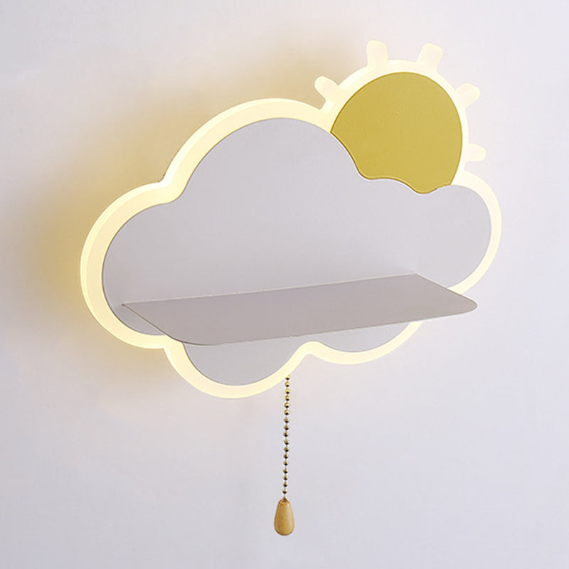 Metalen wolkenwand SCONCE LICTION Minimalistische stijl LED SCONCE LIMMUTE VOOR SLAAPKAMER