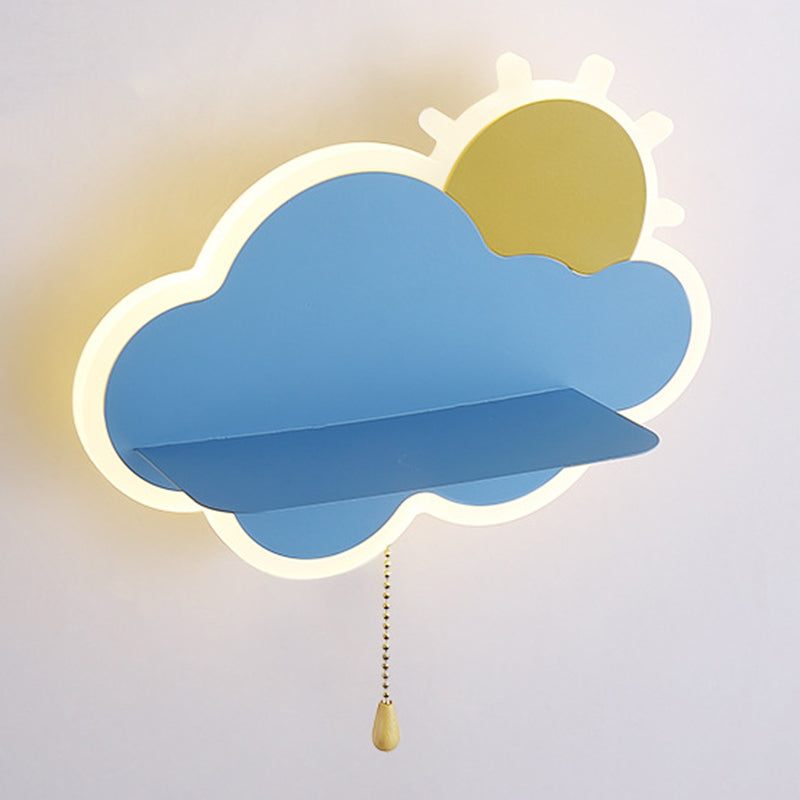 Metalen wolkenwand SCONCE LICTION Minimalistische stijl LED SCONCE LIMMUTE VOOR SLAAPKAMER