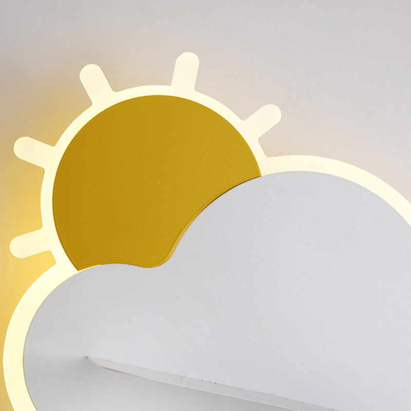 Metalen wolkenwand SCONCE LICTION Minimalistische stijl LED SCONCE LIMMUTE VOOR SLAAPKAMER