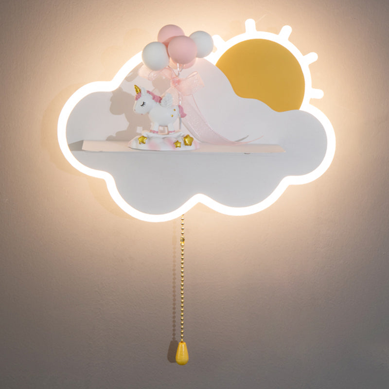 Cloud Shape Wall Mounted Light Minimalist LED Metal Wall Mounted Lighting for Bedroom