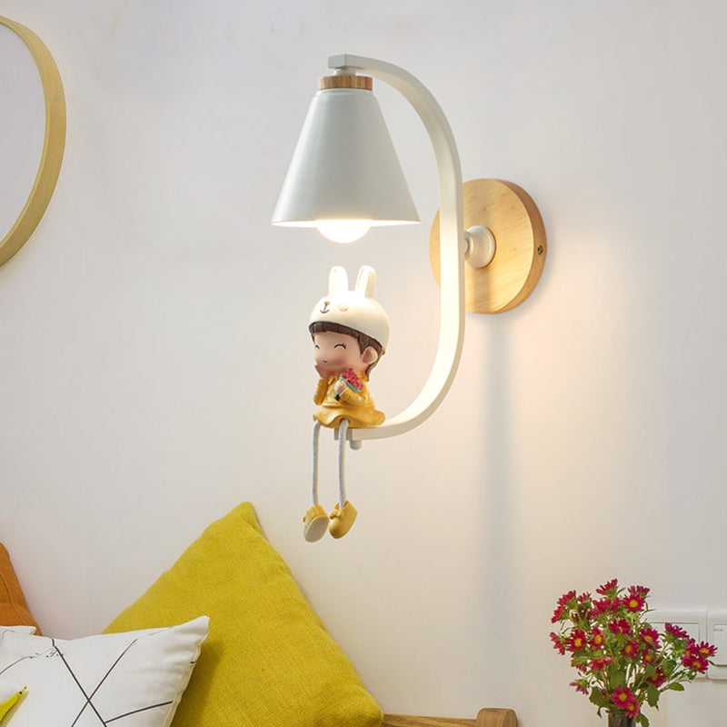 Conical Kids Slaapkamer Wand SCONCE LICHTING METAL NORDISCHE STYL SCONCE LICTE FICUTUUR