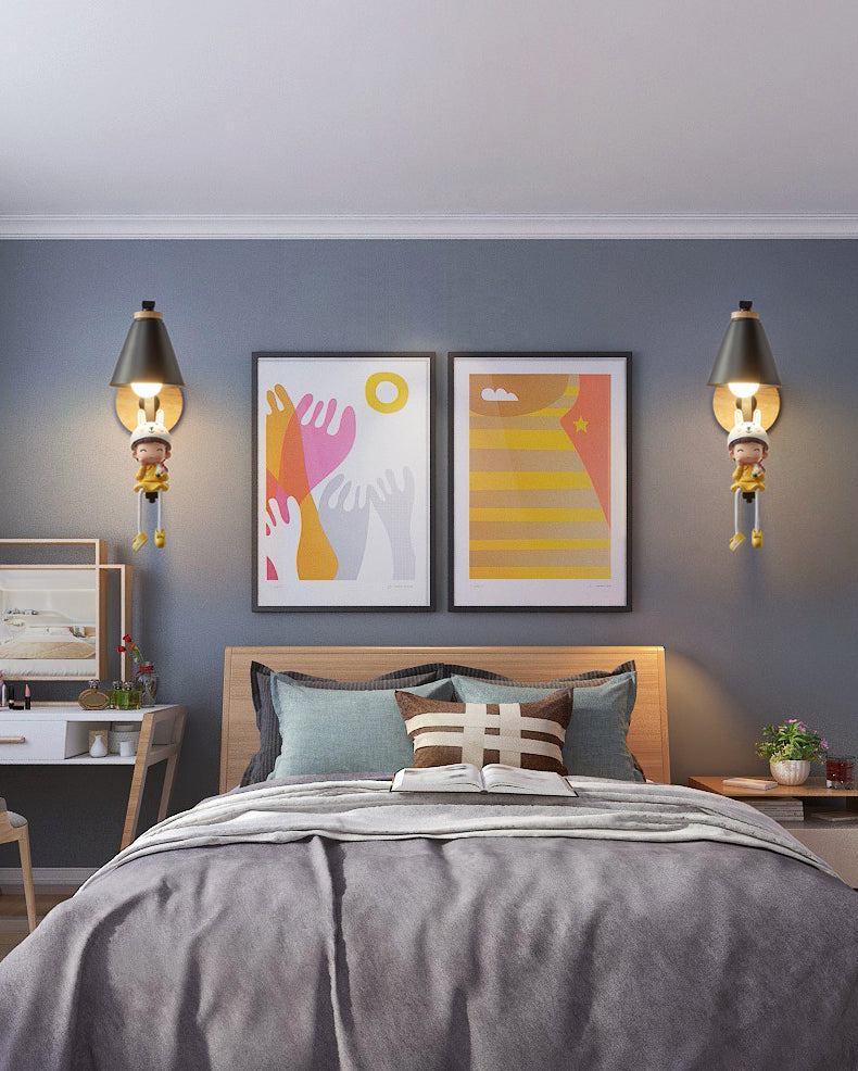 Conical Kids Slaapkamer Wand SCONCE LICHTING METAL NORDISCHE STYL SCONCE LICTE FICUTUUR