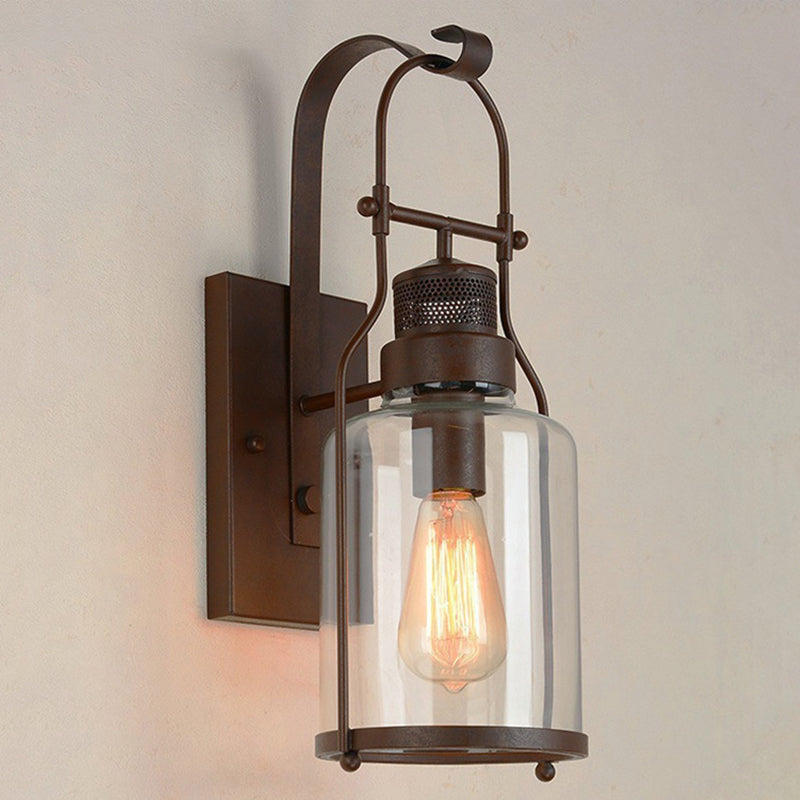 Industrielle Vintage Ein Wandleuchte Schmiedeeisenwandlicht für Innenräume