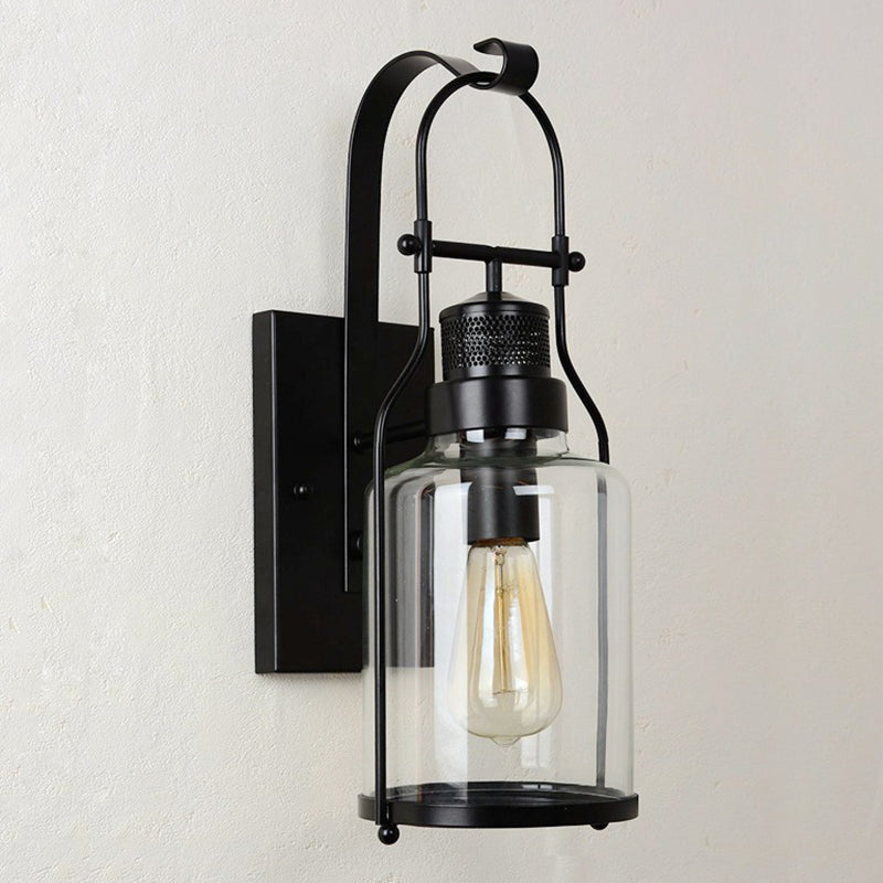 Industrielle Vintage Ein Wandleuchte Schmiedeeisenwandlicht für Innenräume