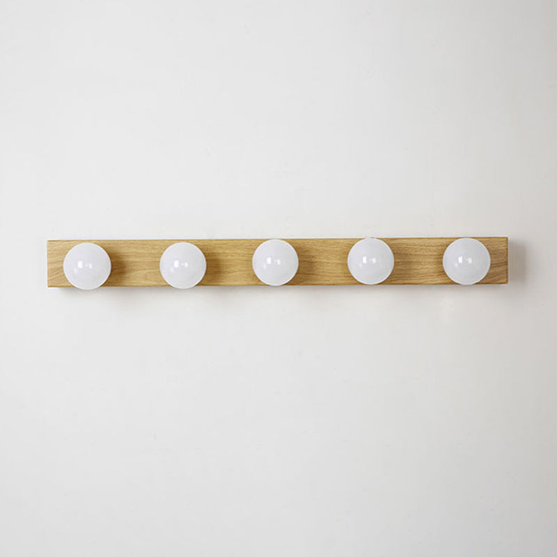 Rectangle Vanity Sconce Lights Ultra-modern Wood Wall Mur Sronce Lighting for Rains