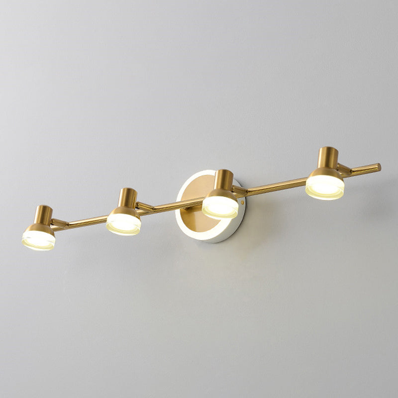 Traditional Simplicity Bell Vanity Sconce Lights Acrylic Wall Mount Light Fixture for Bathroom