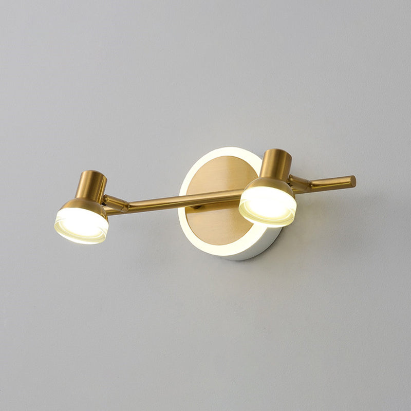 Traditional Simplicity Bell Vanity Sconce Lights Acrylic Wall Mount Light Fixture for Bathroom