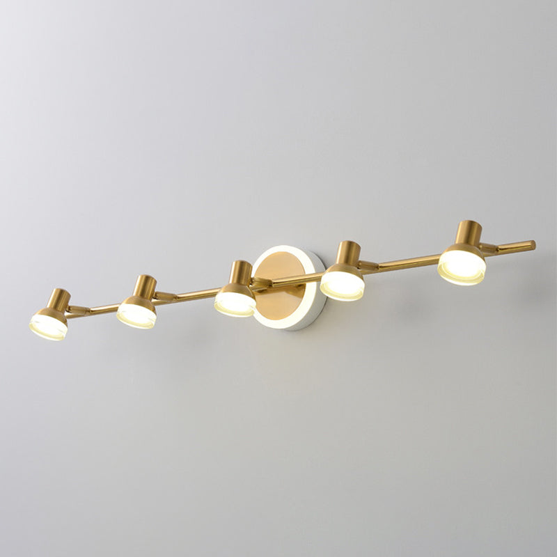 Traditional Simplicity Bell Vanity Sconce Lights Acrylic Wall Mount Light Fixture for Bathroom