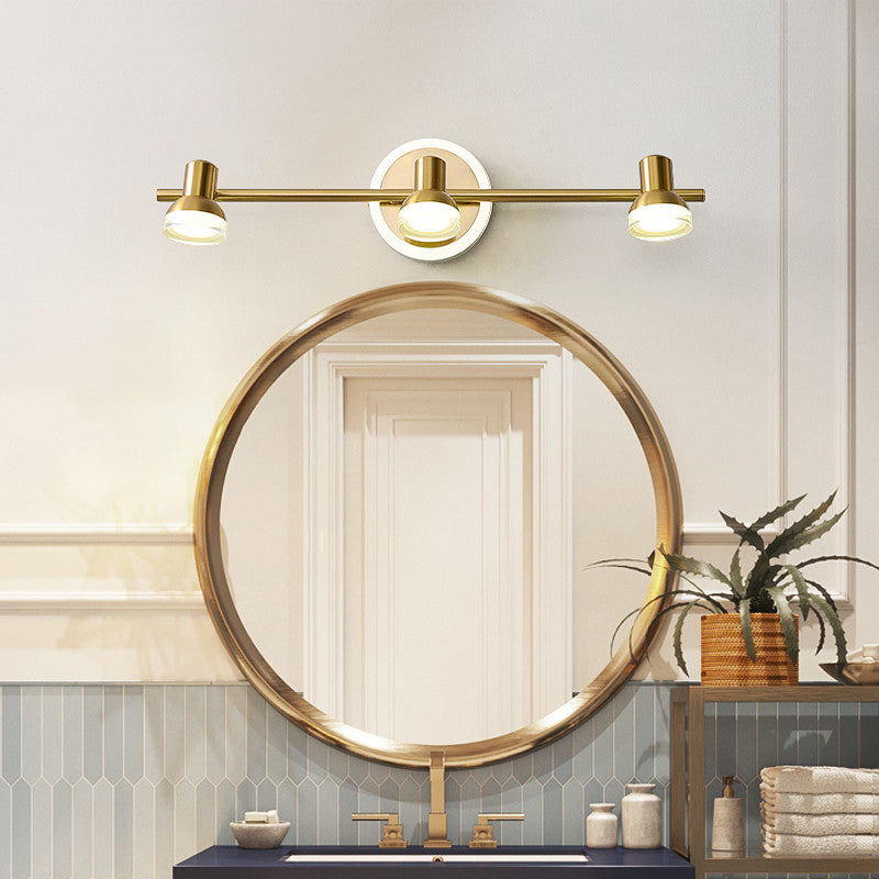 Traditional Simplicity Bell Vanity Sconce Lights Acrylic Wall Mount Light Fixture for Bathroom