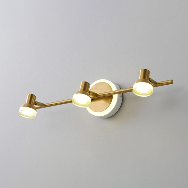 Traditional Simplicity Bell Vanity Sconce Lights Acrylic Wall Mount Light Fixture for Bathroom