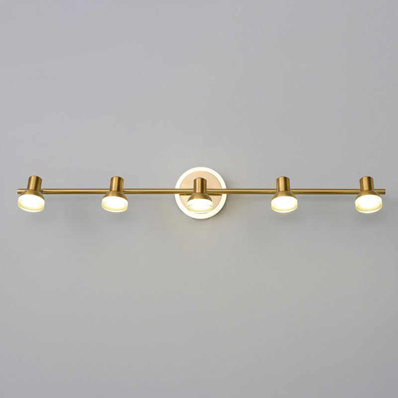 Traditional Simplicity Bell Vanity Sconce Lights Acrylic Wall Mount Light Fixture for Bathroom