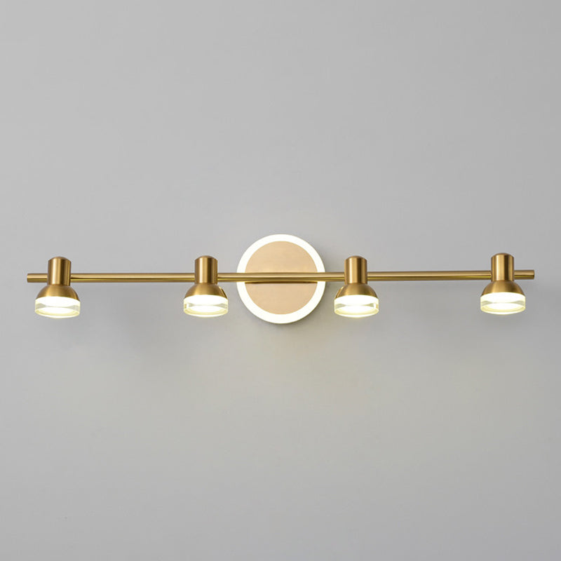 Traditional Simplicity Bell Vanity Sconce Lights Acrylic Wall Mount Light Fixture for Bathroom
