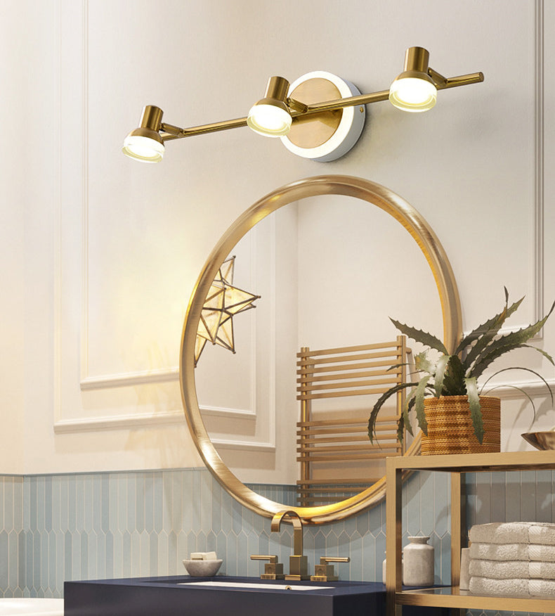 Traditional Simplicity Bell Vanity Sconce Lights Acrylic Wall Mount Light Fixture for Bathroom