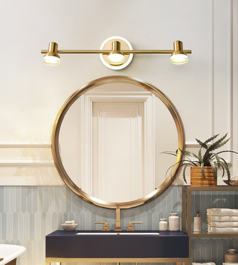Traditional Simplicity Bell Vanity Sconce Lights Acrylic Wall Mount Light Fixture for Bathroom