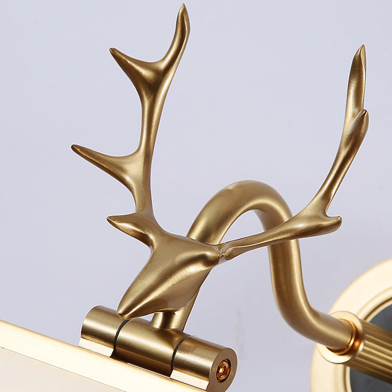 Vanité linéaire Lumières murales vintage Simplicité Applexion murale acrylique avec bois pour salle de bain