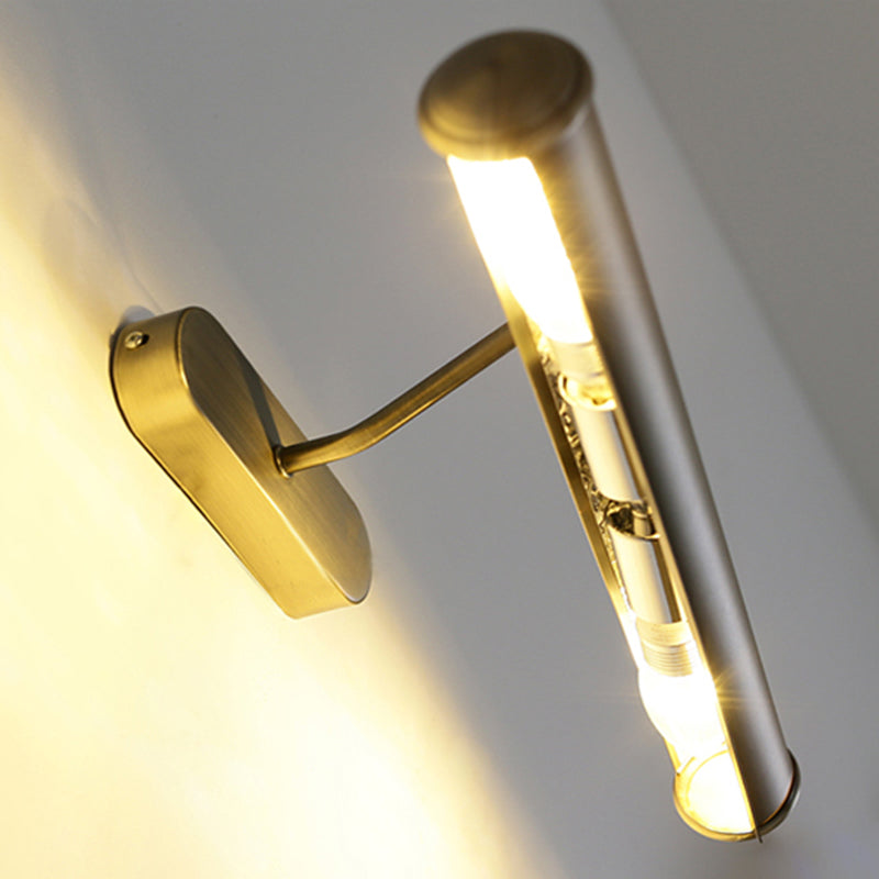 Traditionelle Zylinder Waschtischleuchte Messingwand Montage Leuchte für Badezimmer