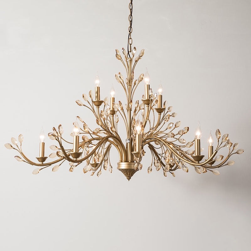 Suspended Lighting Fixture Traditional Crystal Branches Chandelier Light Fixture