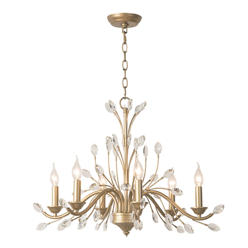 Suspended Lighting Fixture Traditional Crystal Branches Chandelier Light Fixture