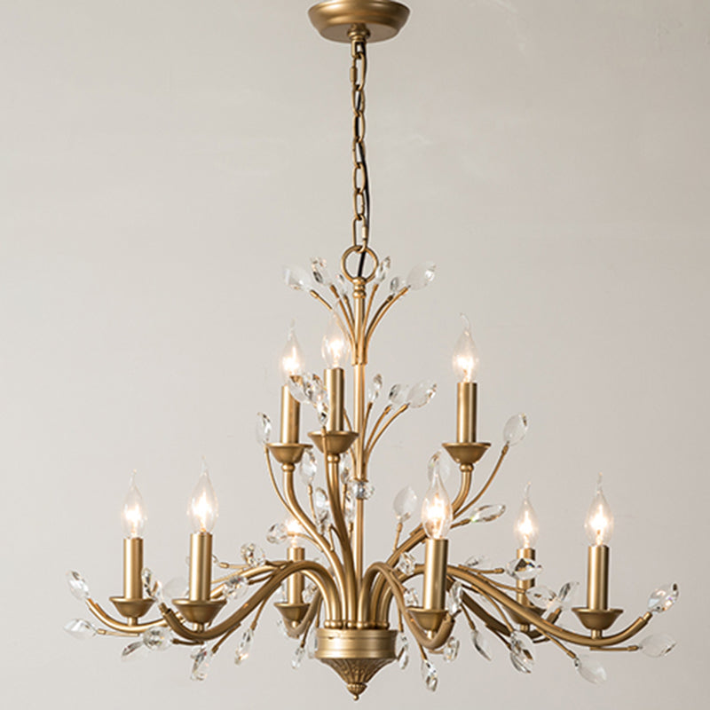 Suspended Lighting Fixture Traditional Crystal Branches Chandelier Light Fixture