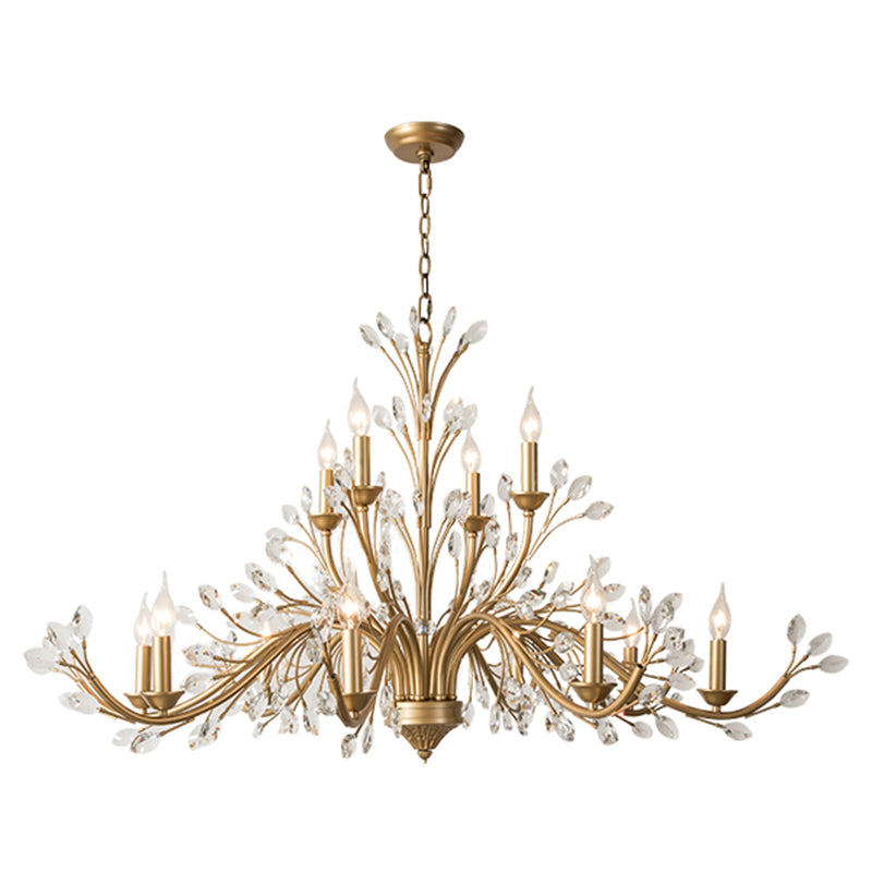 Suspended Lighting Fixture Traditional Crystal Branches Chandelier Light Fixture