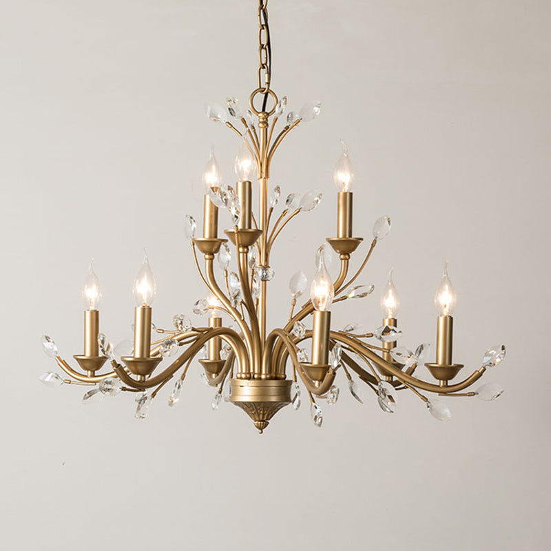 Suspended Lighting Fixture Traditional Crystal Branches Chandelier Light Fixture