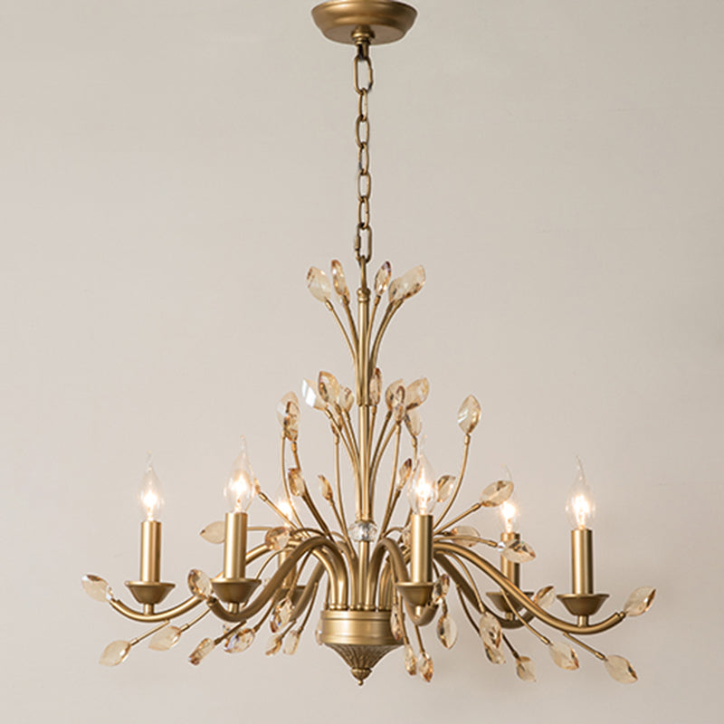 Suspended Lighting Fixture Traditional Crystal Branches Chandelier Light Fixture