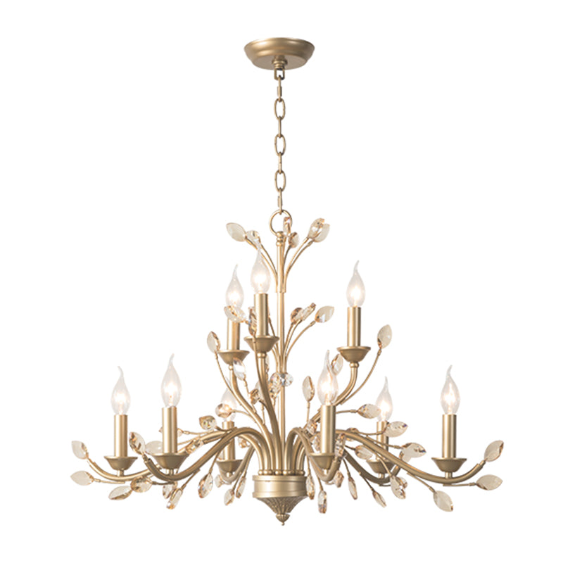 Suspended Lighting Fixture Traditional Crystal Branches Chandelier Light Fixture