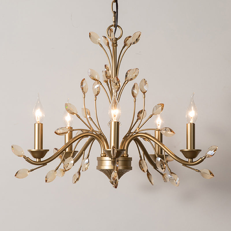 Suspended Lighting Fixture Traditional Crystal Branches Chandelier Light Fixture
