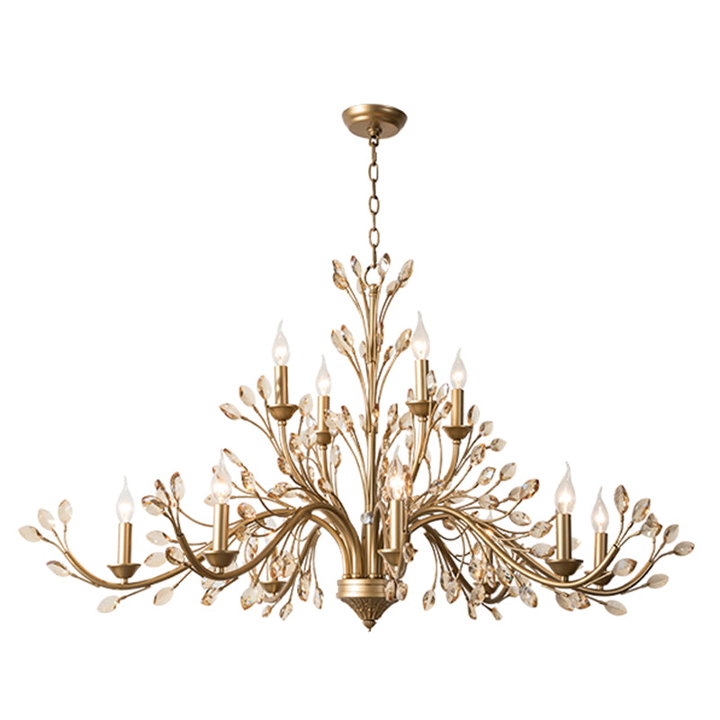 Suspended Lighting Fixture Traditional Crystal Branches Chandelier Light Fixture