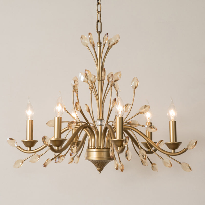 Suspended Lighting Fixture Traditional Crystal Branches Chandelier Light Fixture