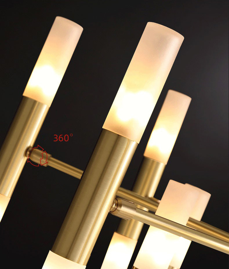 Accesorio de iluminación de araña de metal starburst estilo dorado moderno lámpara colgante