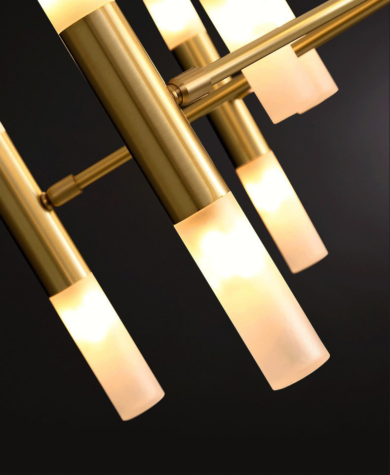 Accesorio de iluminación de araña de metal starburst estilo dorado moderno lámpara colgante