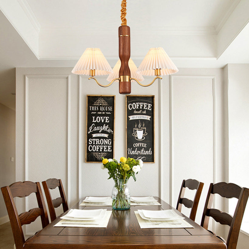Luz de colgante de cobre de tela Sputnik Luz de techo contemporánea para estancia en el hogar